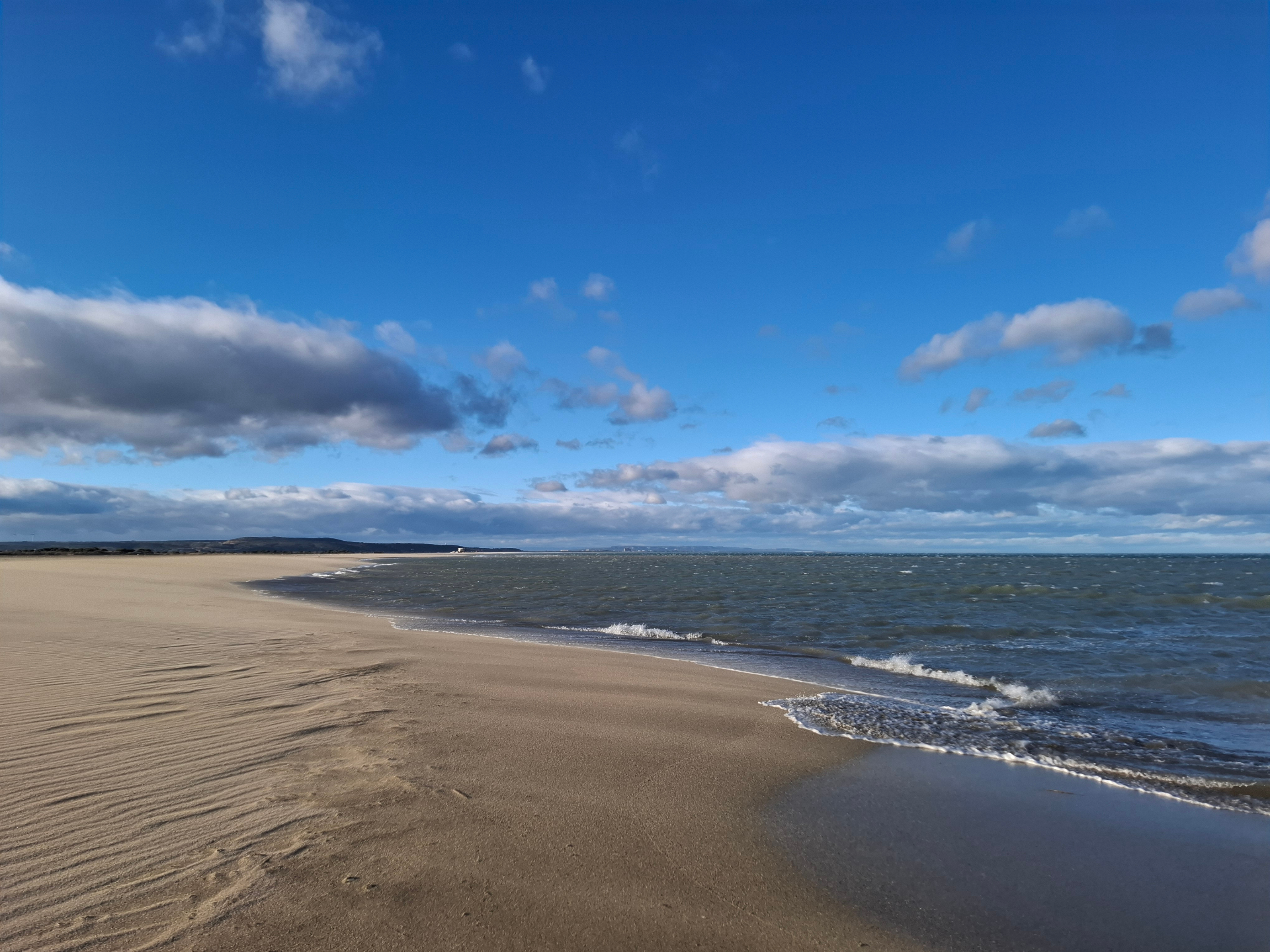 La Palme beach with waves